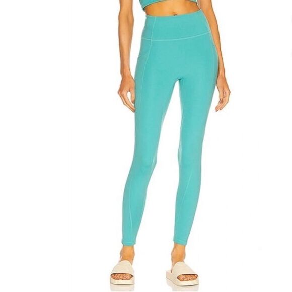 BANDIER Leggings Le Ore Lucca High Rise Pocket Full Length Jade Size XS - Picture 2 of 11